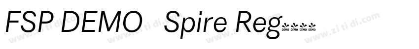 FSP DEMO   Spire Reg字体转换